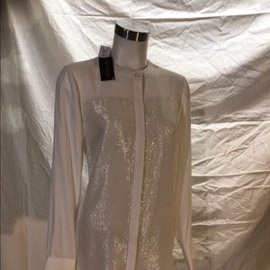 White House / Black Market Long Sleeve Dressy Blouse size 8